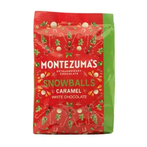 Montezumas White Chocolate Caramel Snowballs Bag 120g